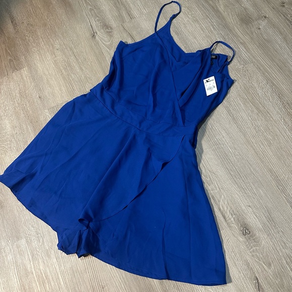 Express Pants - NWT Express Royal Blue Wrap Romper Size 4 🧚‍♀️